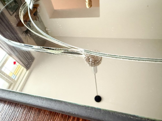 Image 1 of Vintage David Marshall Layered Mirror - 1989 - Sculptural Wall Piece - Original Labeled Work – Numbered # MP-13 - Lily - Floral
