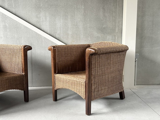 Image 1 of Vintage rotan armchairs (2)