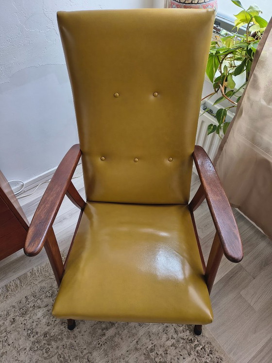Image 1 of Ochre yellow armchair | Mid-century design