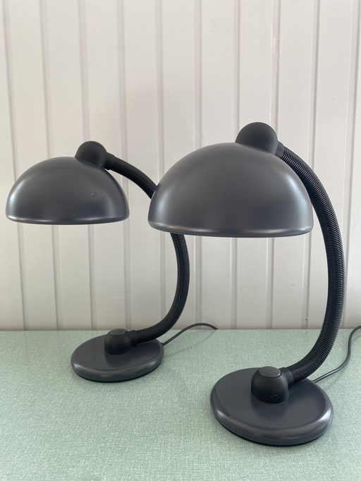 2 Hustadt lights anthracite table lamps