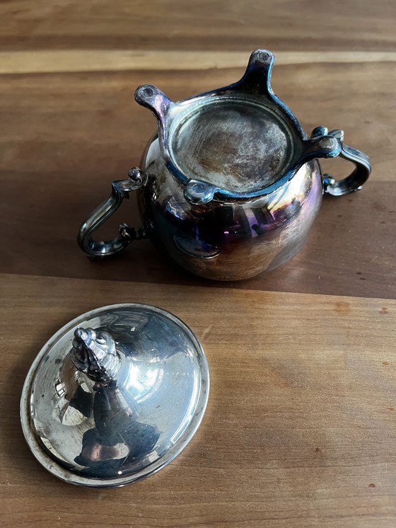 Image 1 of Set da caffè/tè placcato argento, 4 pezzi