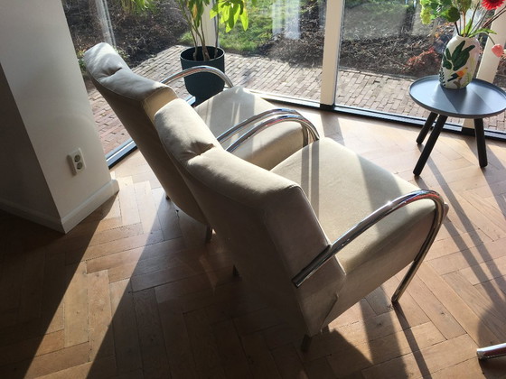 Image 1 of 2 poltrone in stile Gispen Gelderland