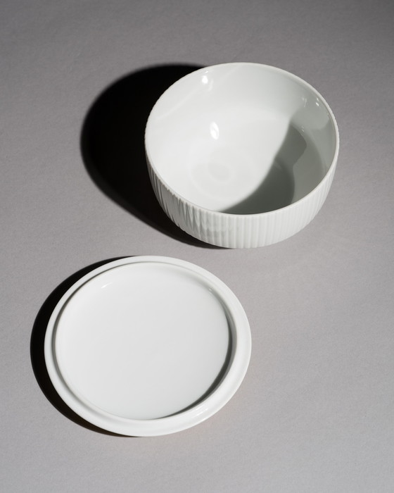 Image 1 of Rosenthal Studio-Line Porseleinen Doos met Deksel, Goudkleurig Decor Design Tapio Wirkkala