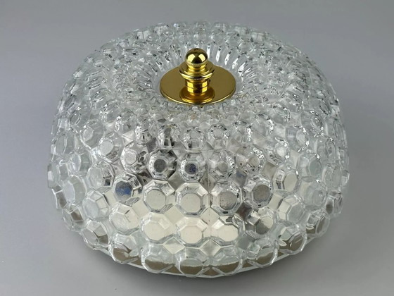 Image 1 of 60er 70er Jahre Deckenlampe Plafoniere Glashütte Limburg Germany Space Age