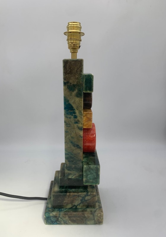 Image 1 of Volterra alabaster table lamp, 1960, Cooperativa Artieri