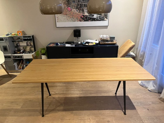 Tavolo da pranzo Hay - Pyramid 190x85 cm - piano in rovere – Tavoli da pranzo, Metal, Wood (photo 3 of 5)