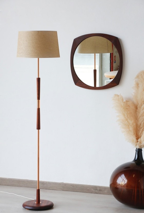 Image 1 of Vintage Teak Floor Lamp from the 1960s - Renovated & Chic Design