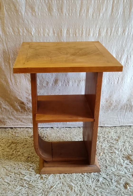 Tavolino Art Déco in legno massello - metà del XX secolo – Tavolini (photo 8 of 8)