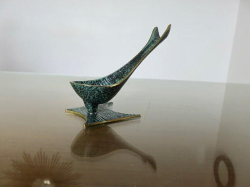 Soporte para pipa "Las golondrinas", de Walter Bosse, en bronce, 1950. – decoratieve objecten, Bronze (photo 2 of 9)