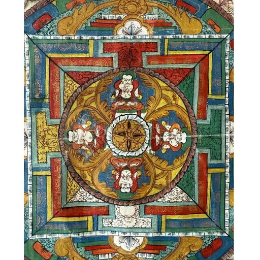 Buddhistisches Mandala Thangka Nepal Los 339