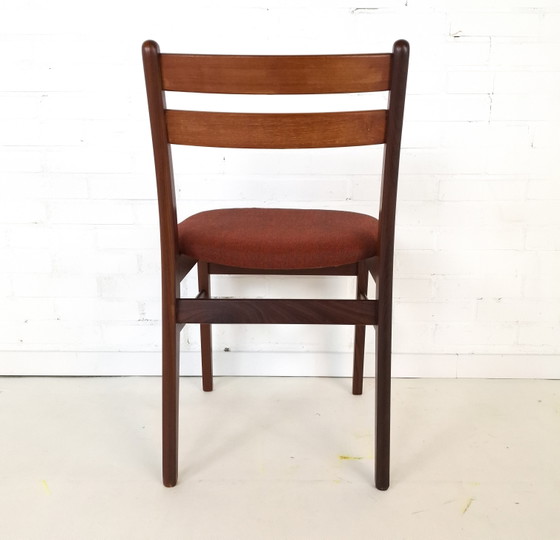 Image 1 of 6x vintage eetkamerstoel Deens design jaren 70