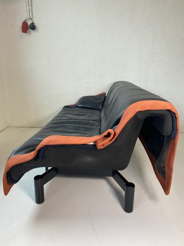 Postmodernes Cassina Sofa „Sindbad“ von Vico Magistretti 80er – Sofagarnitur, Leather (photo 2 of 38)