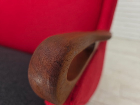 Image 1 of Sofá de dos plazas, diseño danés de Ch. F. Brodersen, década de 1960, retapizado.