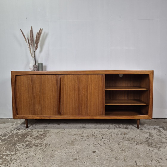 Image 1 of Credenza in teak vintage anni '60 Dyrlund, pensile e mobile TV
