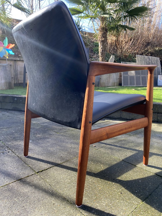 Image 1 of Grete Jalk teak armchair for Glostrup