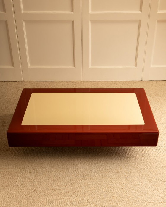Image 1 of Table basse laquée - Italie 1970s 