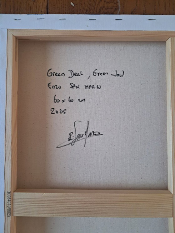 Image 1 of Enzo SAN MARCO – Green Deal, Green Jail – Gemälde des Künstlers