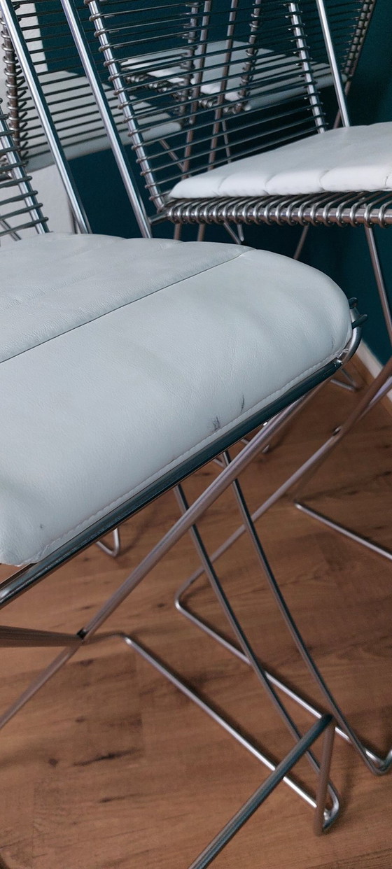 Image 1 of 4 sgabelli da bar Kreuzschwinger di Till Behrens, anni '90