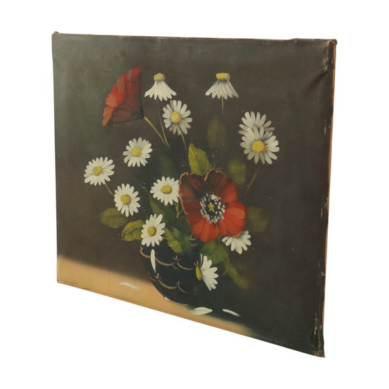 Image 1 of Fleurs Nature morte Peinture Marguerites Coquelicot