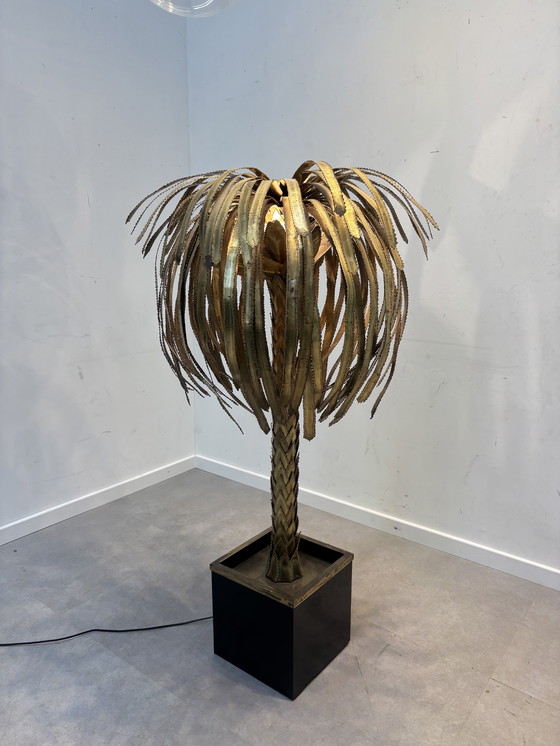 Image 1 of Maison Jansen Palm Tree Floor Lamp