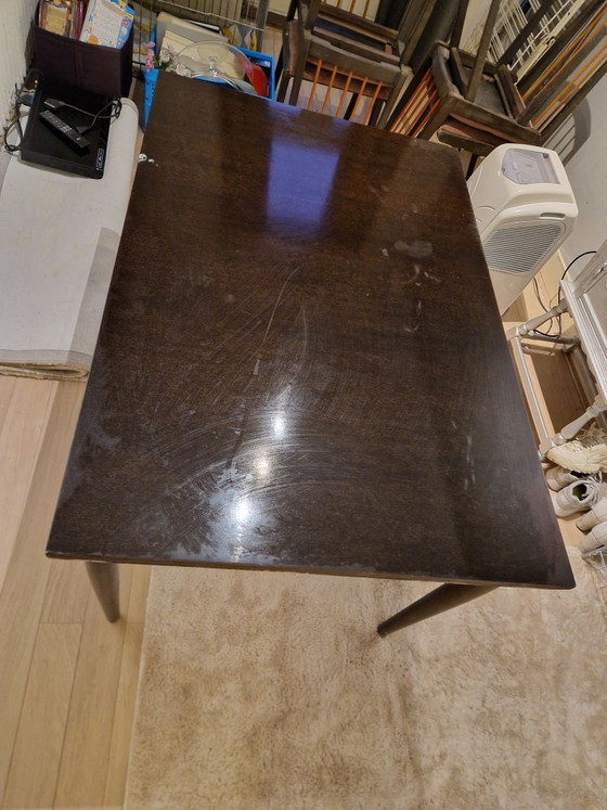 Tavolo da pranzo allungabile Lübke con sedie, Set da pranzo, Tessile, Legno, Nero (foto 5 di 7)
