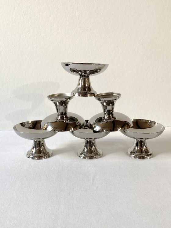 Image 1 of 6 stainless steel ice cream/dessert cups