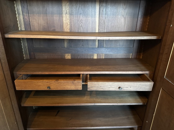 Image 1 of Glace-Skulpturenschrank im Noyer-Stil im Stil Ludwigs XV. des 19. Jahrhunderts