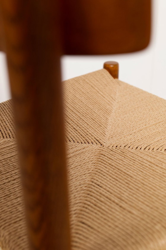 Image 1 of Set di 6 sedie da pranzo in rovere 'j39' di Borge Mogensen, anni '60