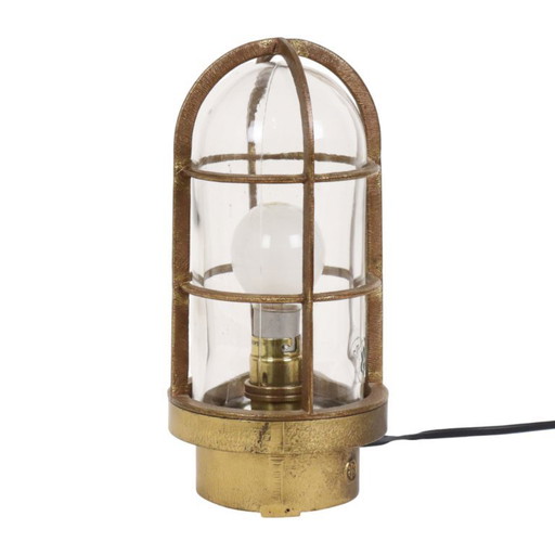 Brass Ship's Lamp Cage Lamp Industria Rotterdam