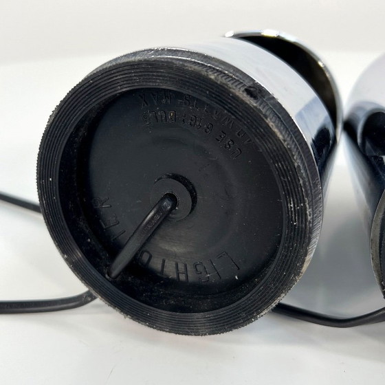 Pair of Chromed Table Lamps from ABM, 1960s – Metal, Plastic (photo 7 of 7)
