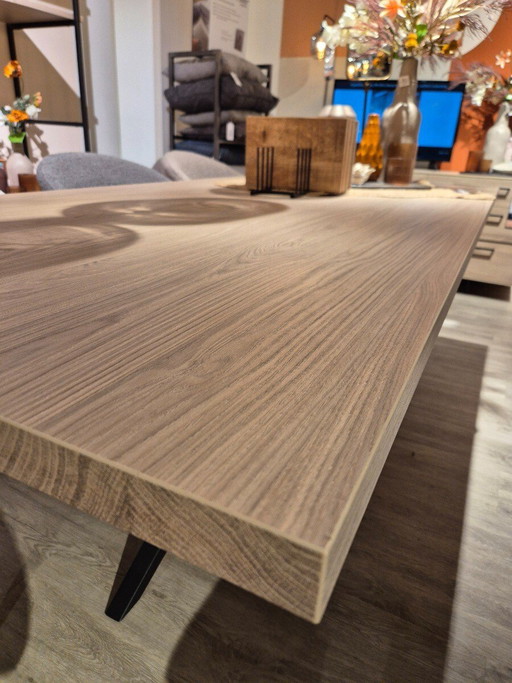 Mascaro 220x100cm melamine misty oak – Pronto Wonen, eettafels (photo 2 of 3)