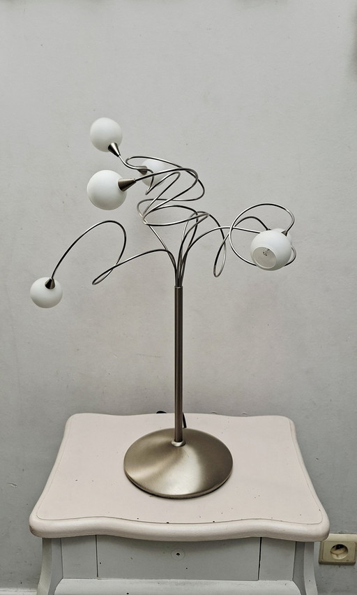 Lámpara de mesa Snowball de 6 brazos - Harco Loor - década de 1970