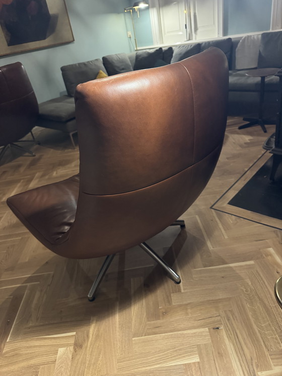 Image 1 of Fauteuil Reflex HE design cuir cognac