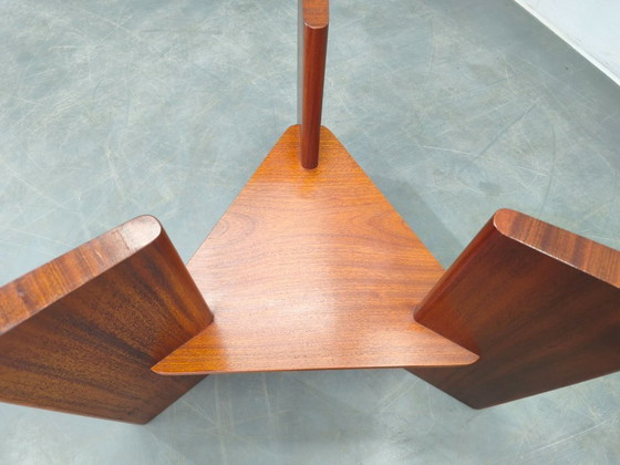 Image 1 of Danish Mid Century Teak Round Coffee Table, 1960s