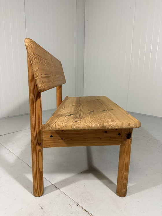 Image 1 of Korup Stolefabrik solid pine bench with storage Denmark