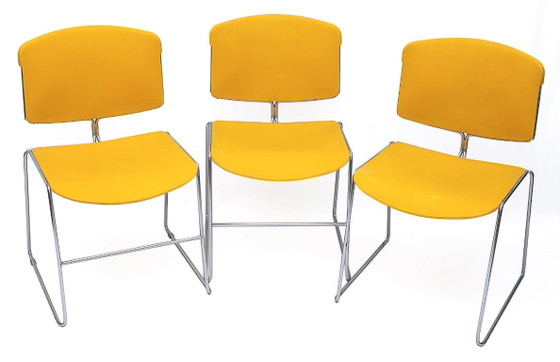 Set di 6 sedie Max Stacker – Steelcase Strafor, Sedie da pranzo, Cromo (photo 2 of 13)