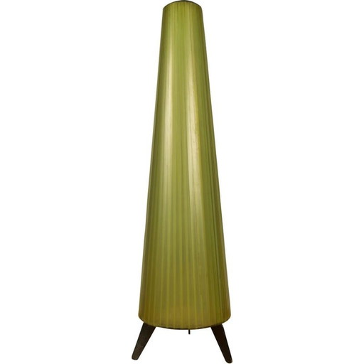 Lámpara de mesa vintage con forma de cohete espacial, 1960