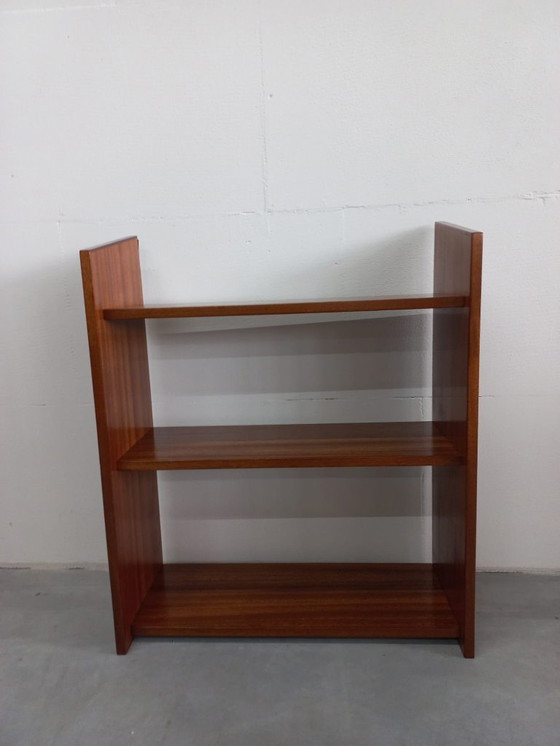 Image 1 of 1950s/60s Scandinavian wall cabinet wall rack (teak-pine veneer)