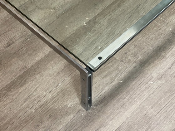 Metaform M-1 - verre | Metaform Design, Tables basses, Métal, Argenté, Minimalisme (photo 2 sur 7)