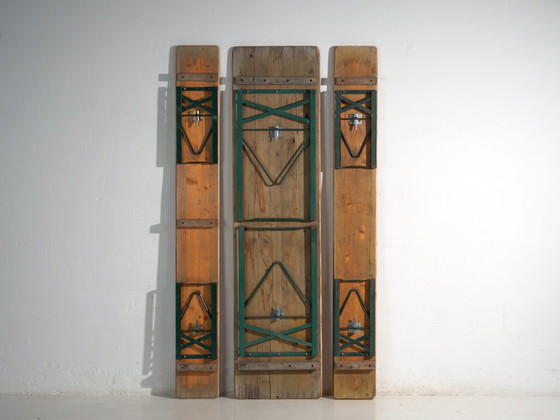 Set da birreria antico, tavolo e due panche – Germania, circa 1960 – Set da giardino, polished steel, Rustic (photo 40 of 40)