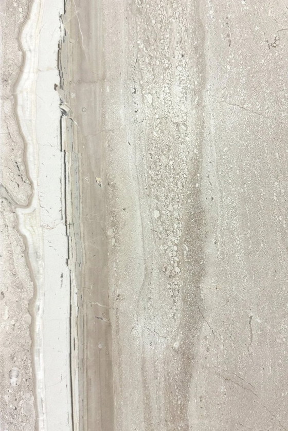 Image 1 of 🏛️Conjunto de mesas auxiliares modulares hechas de travertino macizo (años 70/80)