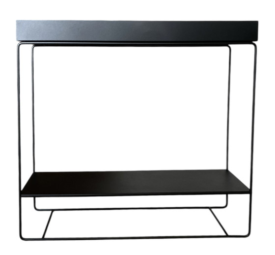 Image 1 of Tavolo per piante in acciaio a due piani