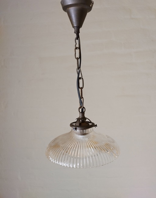 Hanglamp Holopane France - Art Deco 