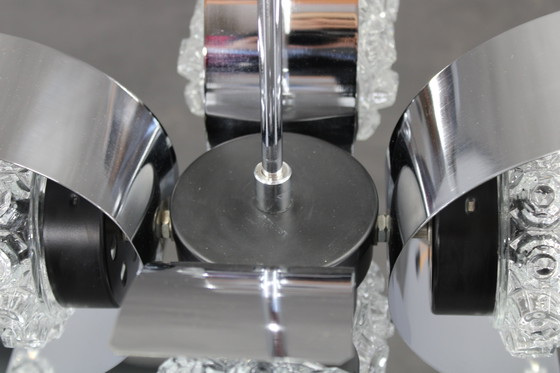 Image 1 of Lámpara de araña de cristal de la década de 1970, Checoslovaquia