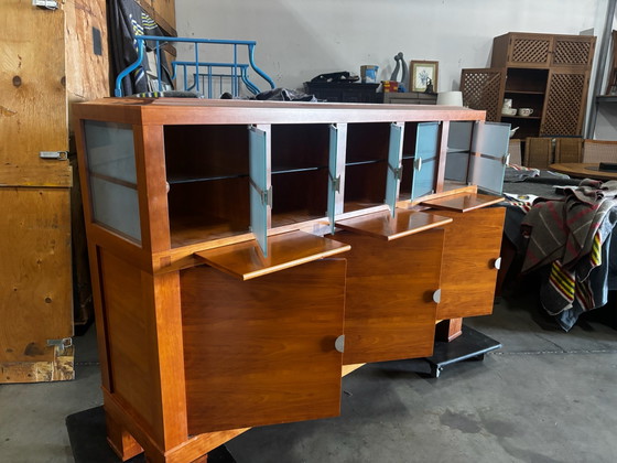2 Giorgetti Abacus Sideboards – Buffetschränke, Holz, Glas (photo 4 of 13)