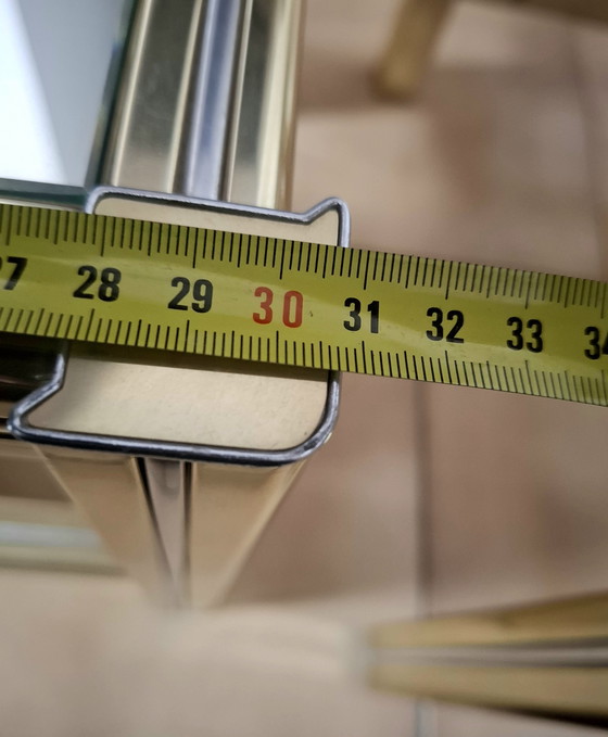 Image 1 of Set of 1980s glass and brass coffee tables