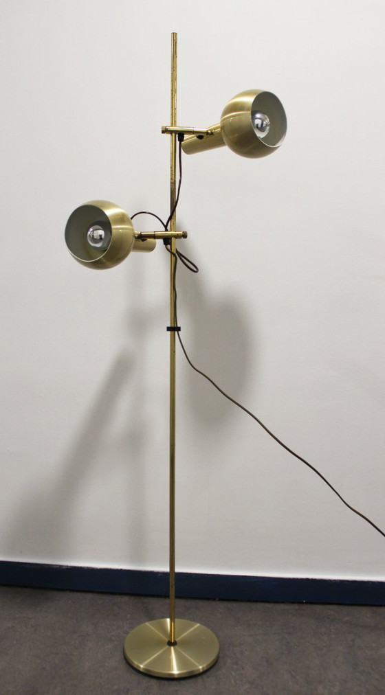 Image 1 of Vintage brass floor lamp, Hans Schmidt, 1970s