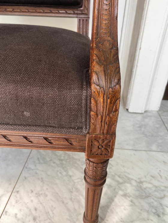 Image 1 of 2x armchairs Louis XVI