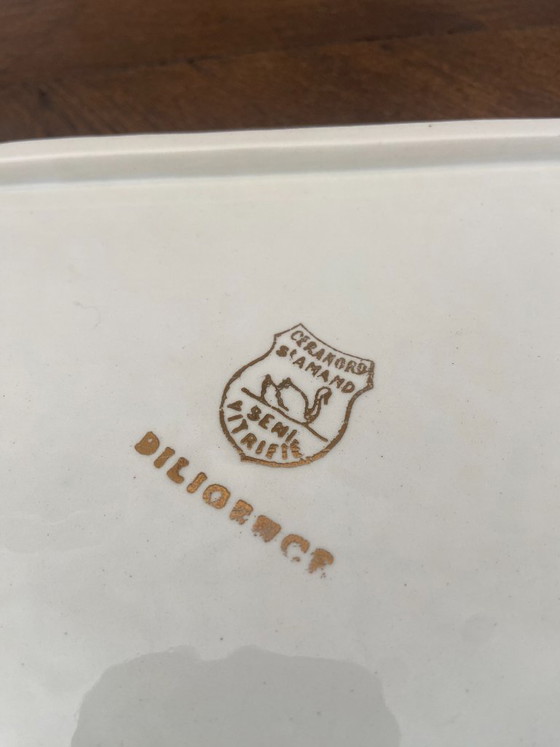 Image 1 of 2 piatti da torta in ceramica di St Amand