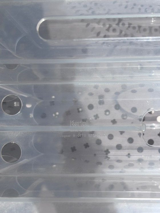 Image 1 of Kartell magazine rack design Giotto Stoppino vintage Italian